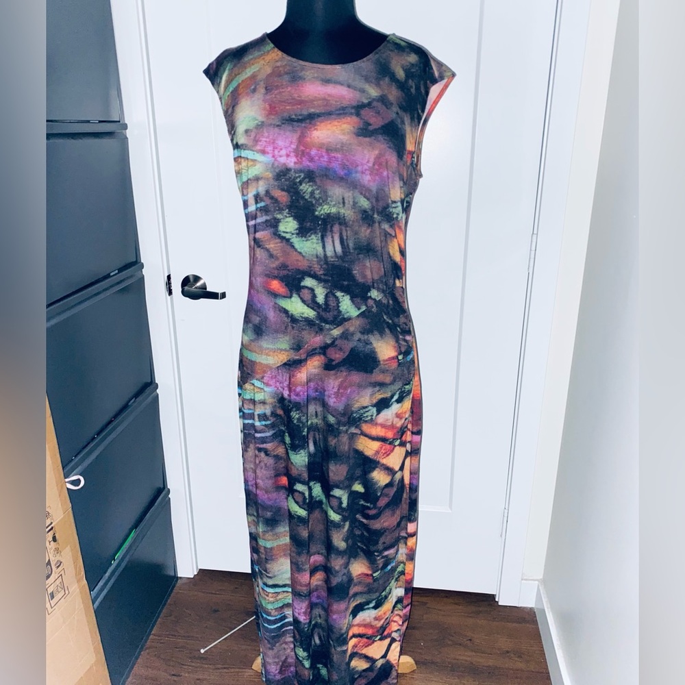Vintage Linea Domani Multicolor  Maxi Dress